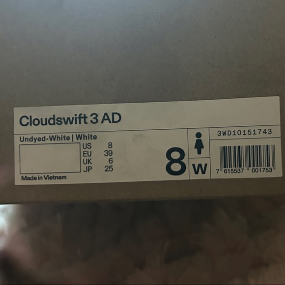 On Clouds Women's White Athletic Shoes - Picture 2 of 5